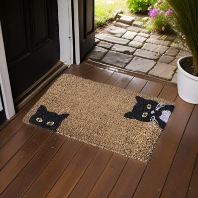 Peeping Cats Coco Entry Mat