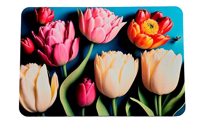 Tulip Flowers Water Absorbent Mat