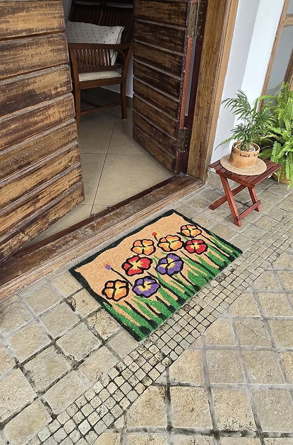 Flower Garden Coco Entry Mat