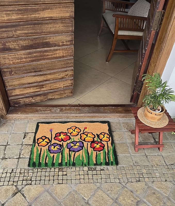 Flower Garden Coco Entry Mat