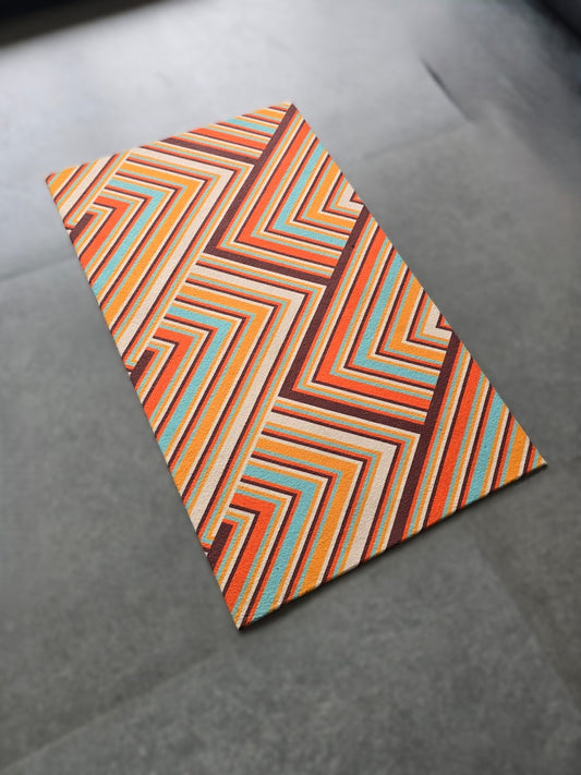 Chevron Cotton Crafted Mat